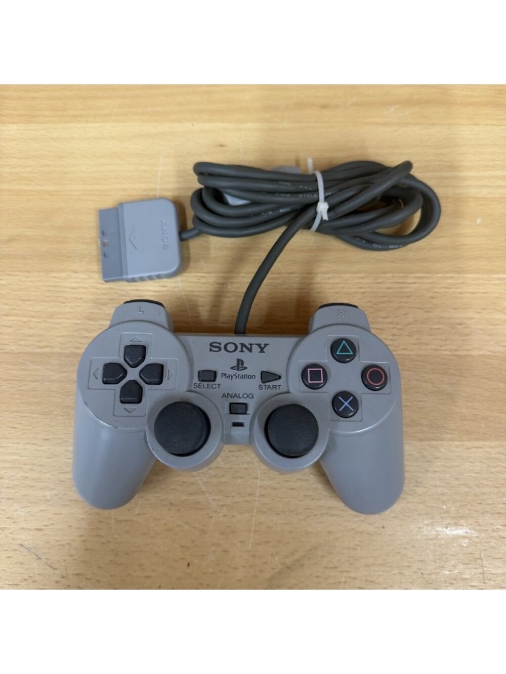 Sony Play Station Dual Shock Analog Controller Gray SCPH-1200 PS1 PS2 Wired